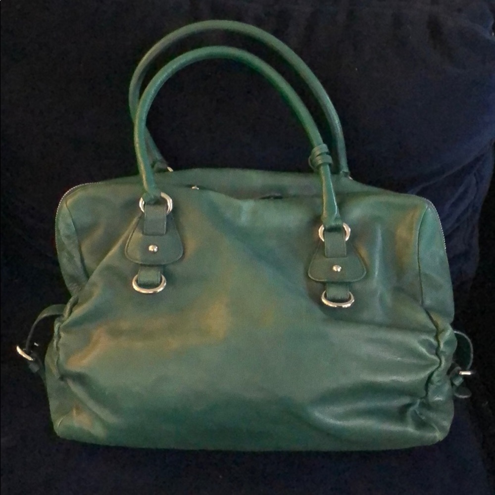 Leather Furla Top Zip Handbag